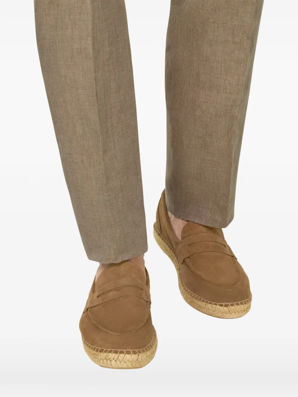 Boggi Milano Tellin suède leren espadrilles Beige