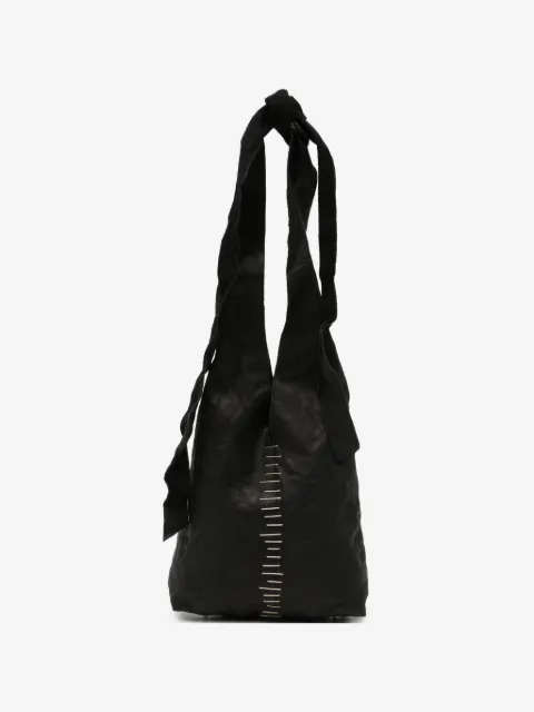 Ma+ staple-detail leather tote bag
