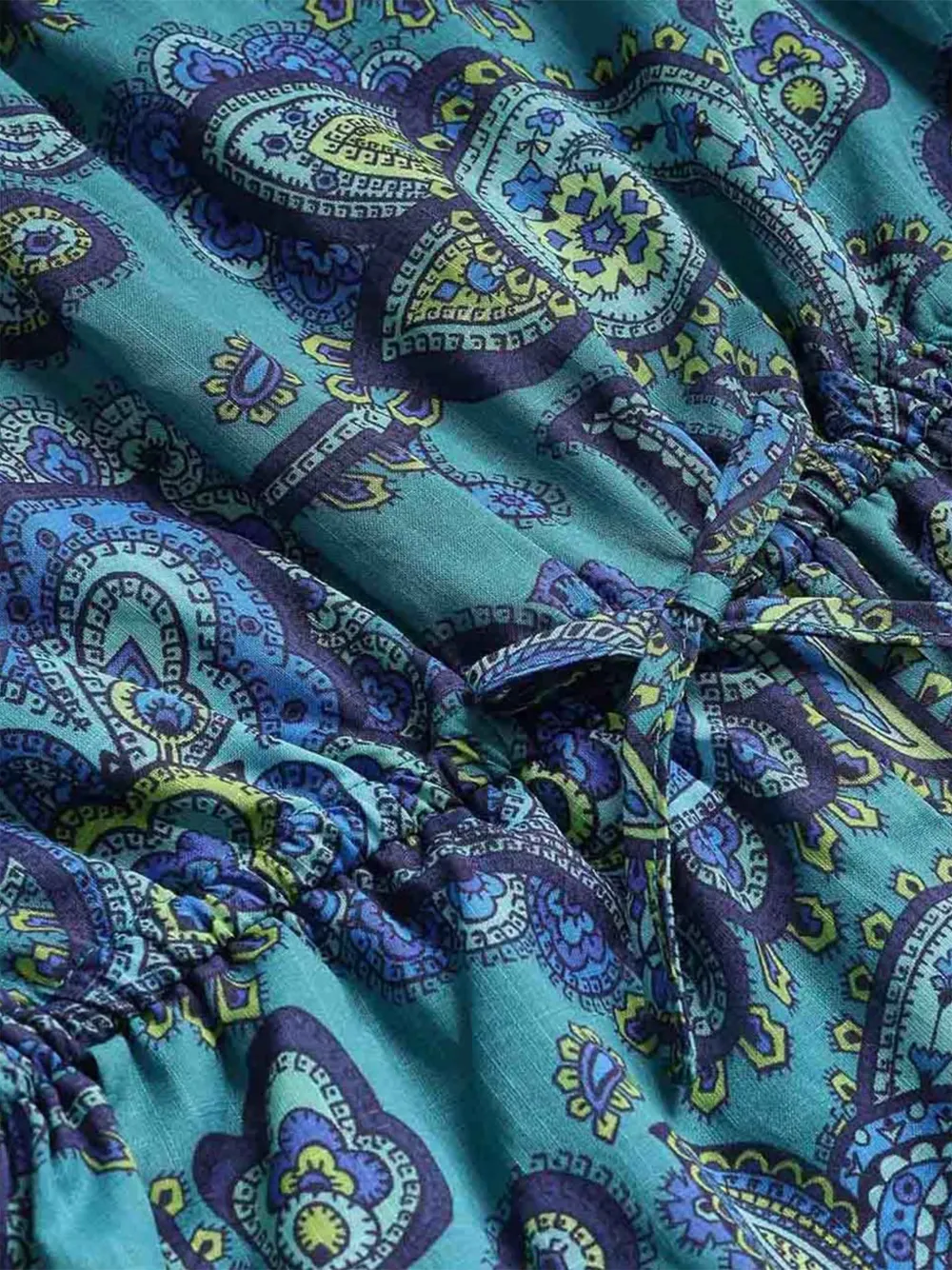 ZIMMERMANN Kids Patience playsuit met paisley-print en ruches Blauw