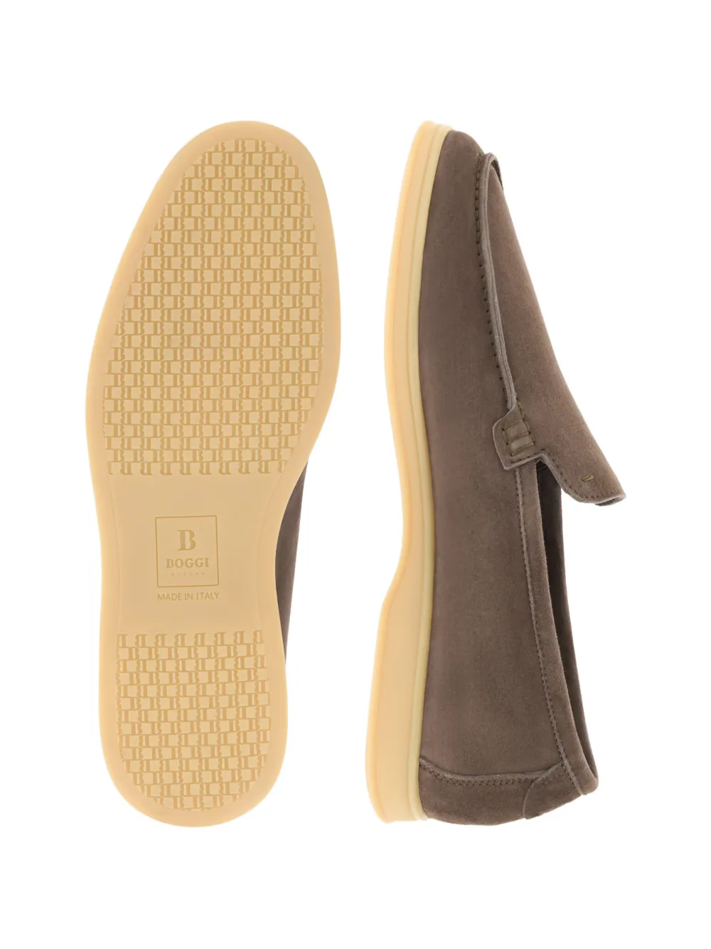 Boggi Milano Aria suede loafers Bruin