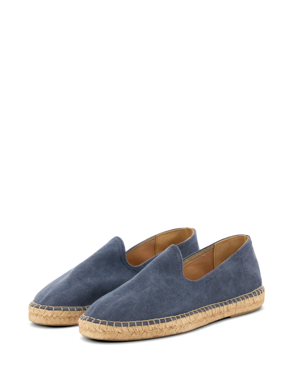 Boggi Milano Canvas espadrilles met gewassen effect Blauw
