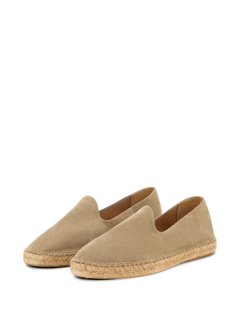 Boggi Milano Tellin canvas espadrilles met gewassen effect Beige