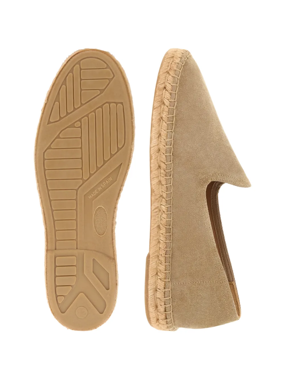 Boggi Milano Tellin canvas espadrilles met gewassen effect Beige