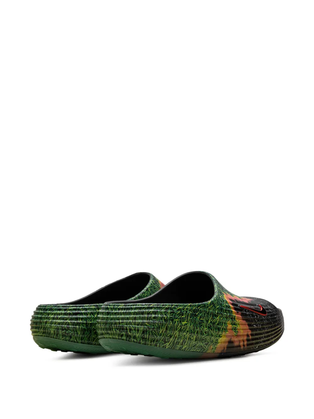 Nike ReactX Rejuven8 grass-print slides Grijs