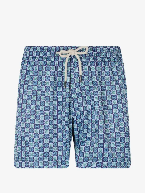 PENINSULA SWIMWEAR Gaiola Island geometric-print drawstring-fastening swim shorts