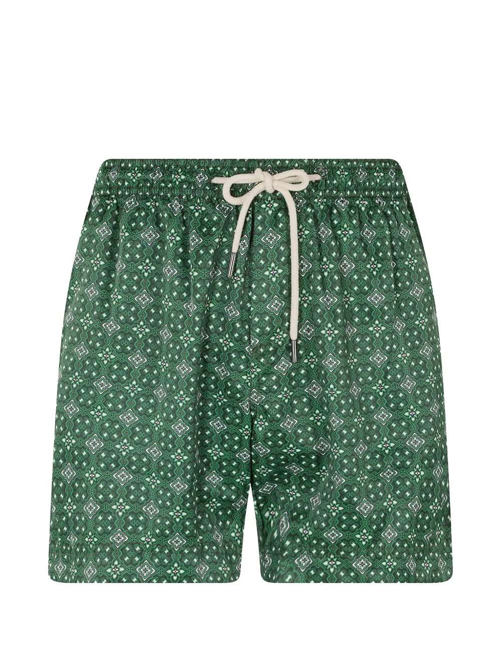 PENINSULA SWIMWEAR Capresa patterned drawstring-fastening swim shorts - Verde