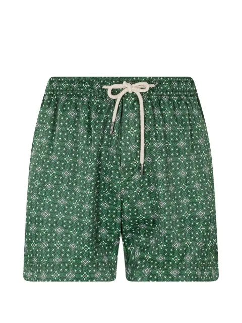 PENINSULA SWIMWEAR Capresa patterned drawstring-fastening swim shorts