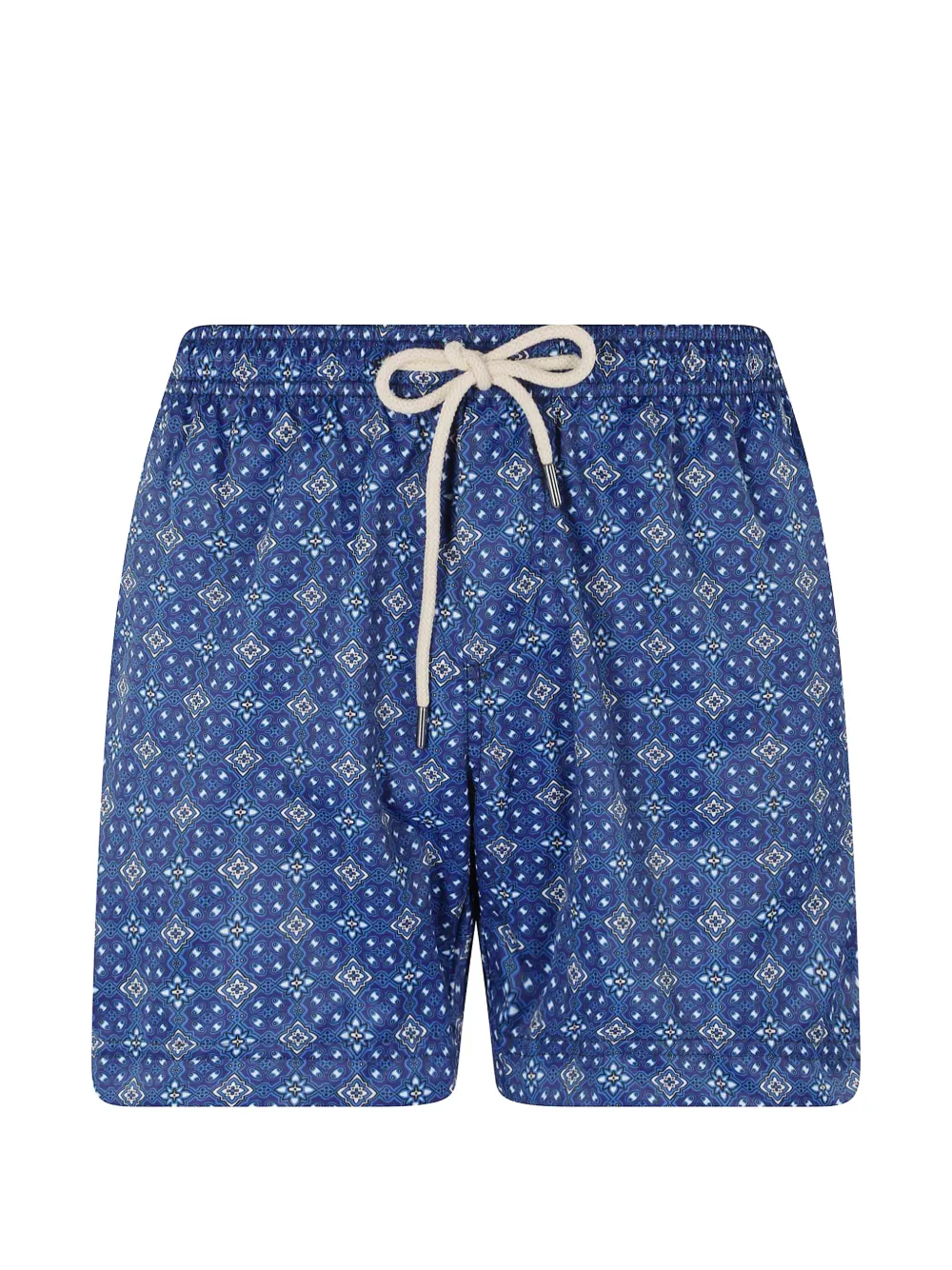 PENINSULA SWIMWEAR Capresa patterned drawstring-fastening swim shorts - Blu