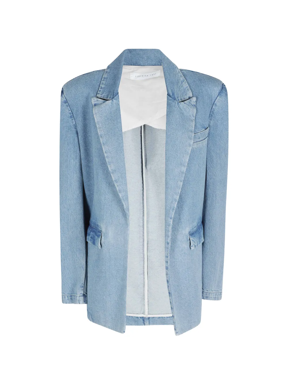 Federica Tosi peak-lapel open-front blazer - Blu