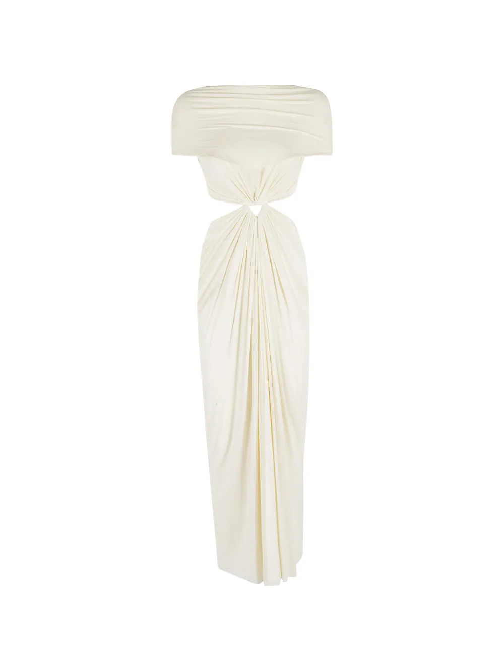 Alberta Ferretti cut-out ruched dress - Bianco