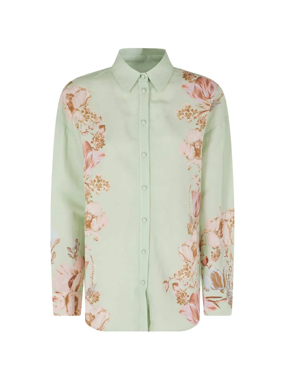 Hemant And Nandita floral-print long-sleeve shirt - Verde