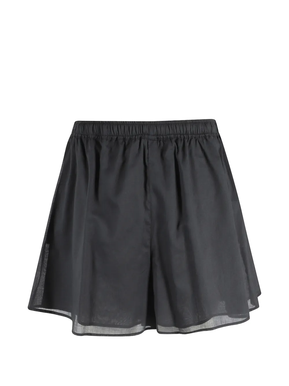 Federica Tosi Muslin flared shorts Zwart
