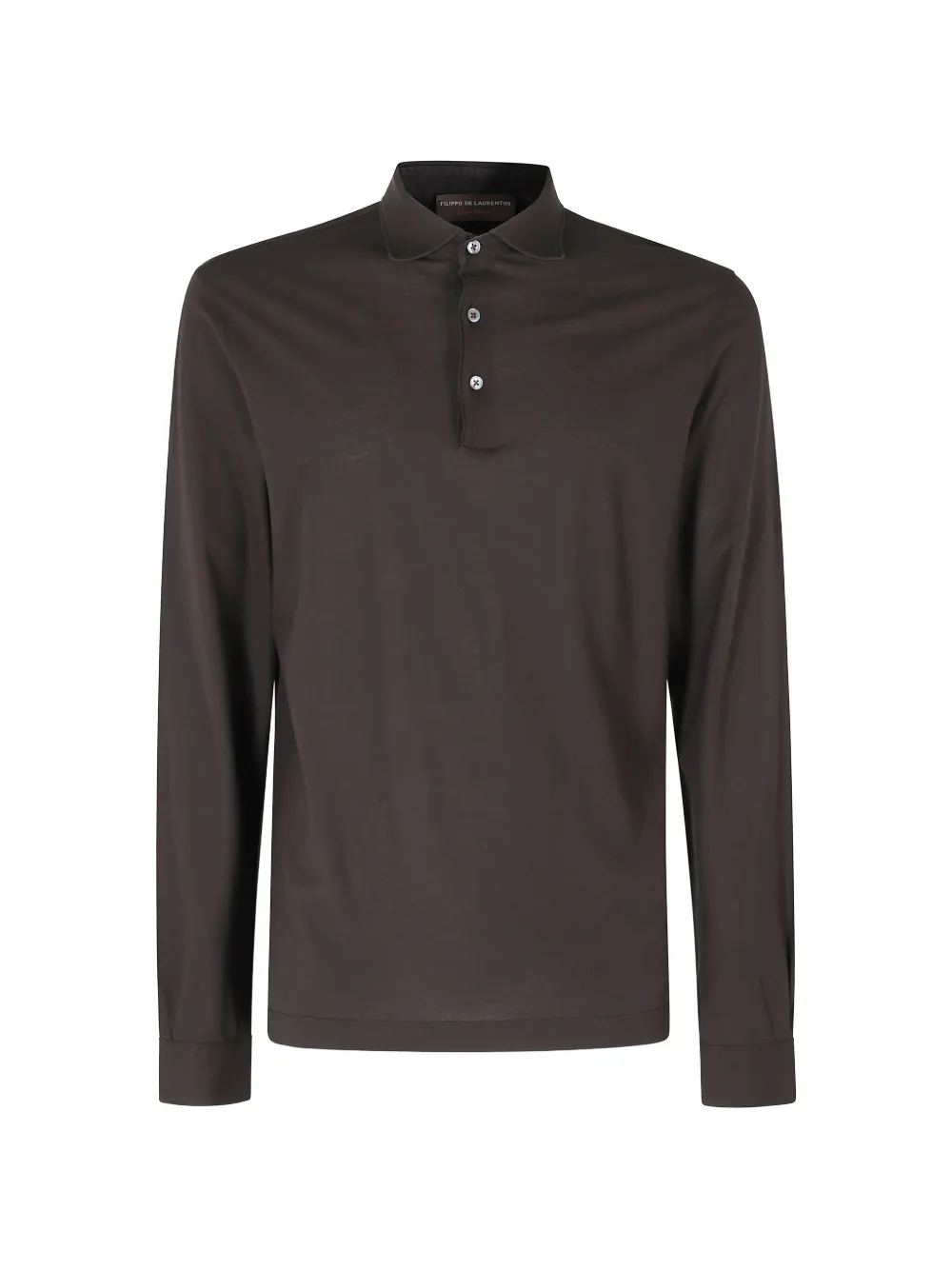Filippo De Laurentiis long-sleeve polo shirt - Marrone