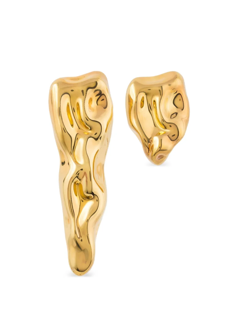Federica Tosi Tooth asymmetrical earrings - Oro