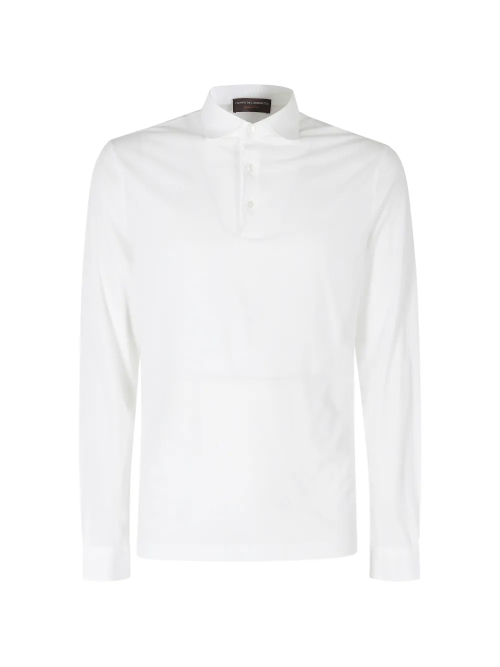 Filippo De Laurentiis long-sleeve polo shirt - Bianco
