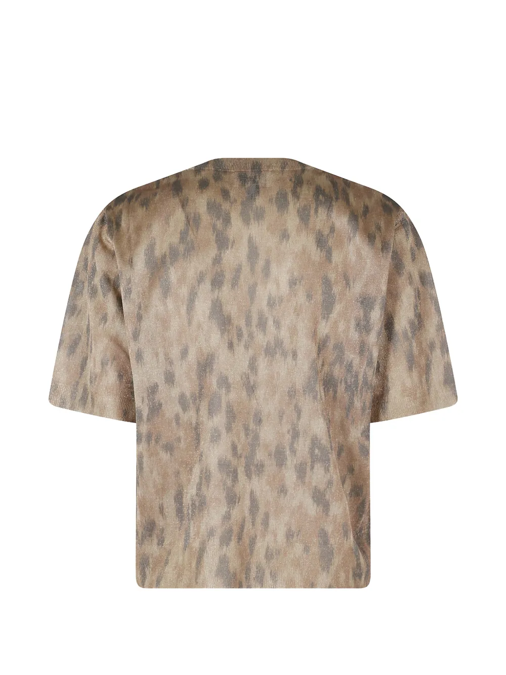 GANNI T-shirt met luipaardprint Bruin