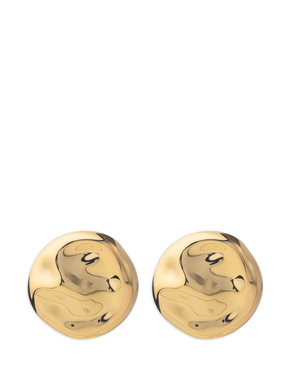 Federica Tosi Mindy hammered-effect earrings - Oro