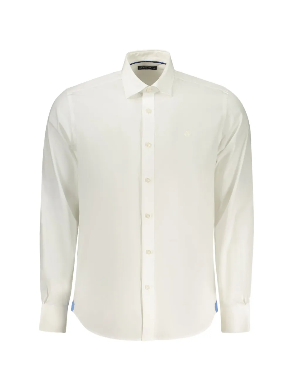 North Sails logo-print spread-collar shirt - Bianco