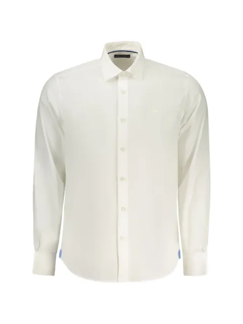 North Sails logo-print spread-collar shirt