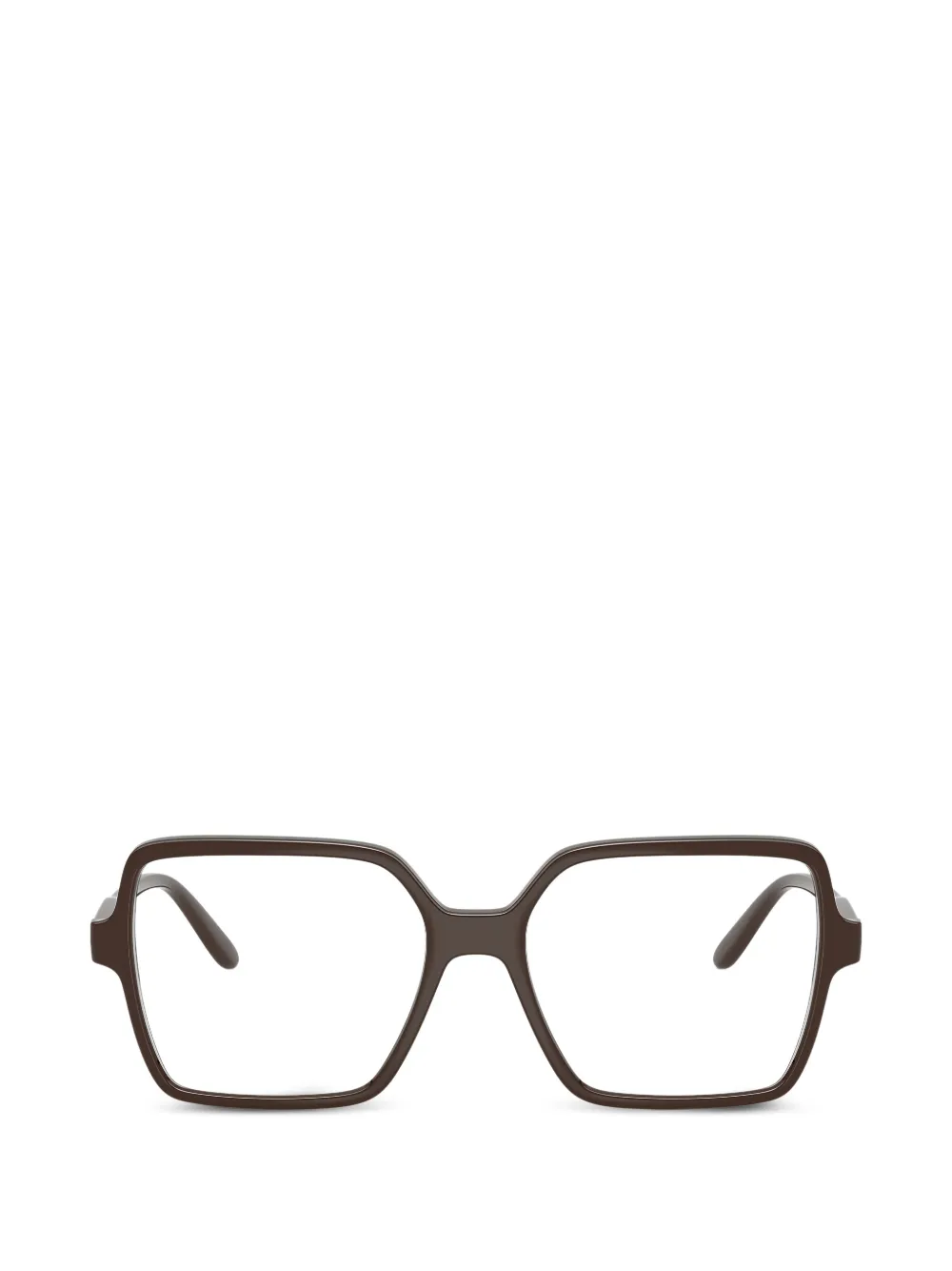 Vogue Eyewear 方形镜框眼镜 In Brown