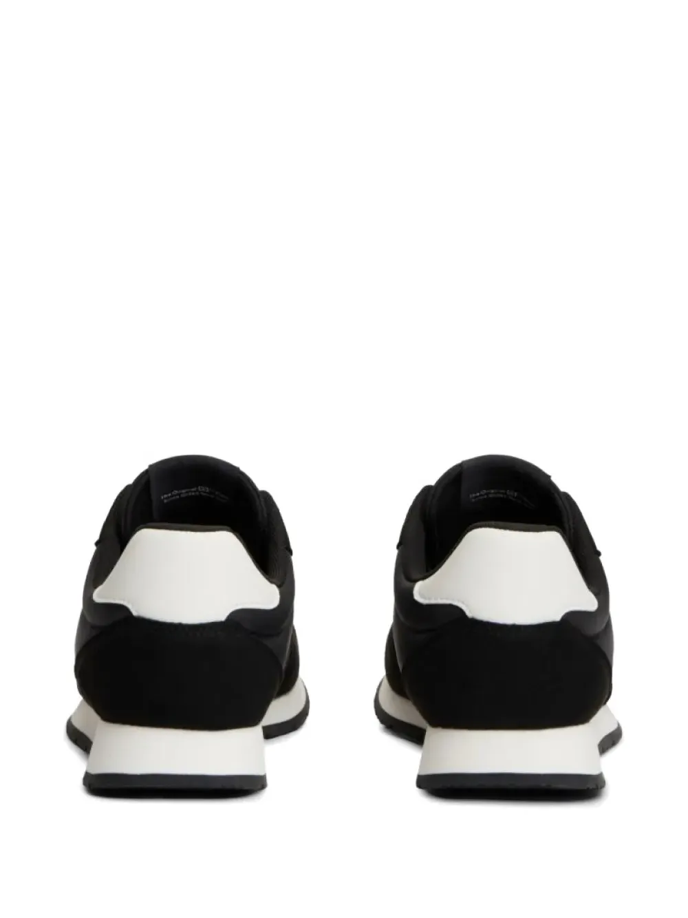 Tommy Hilfiger panelled logo-patch sneakers Zwart