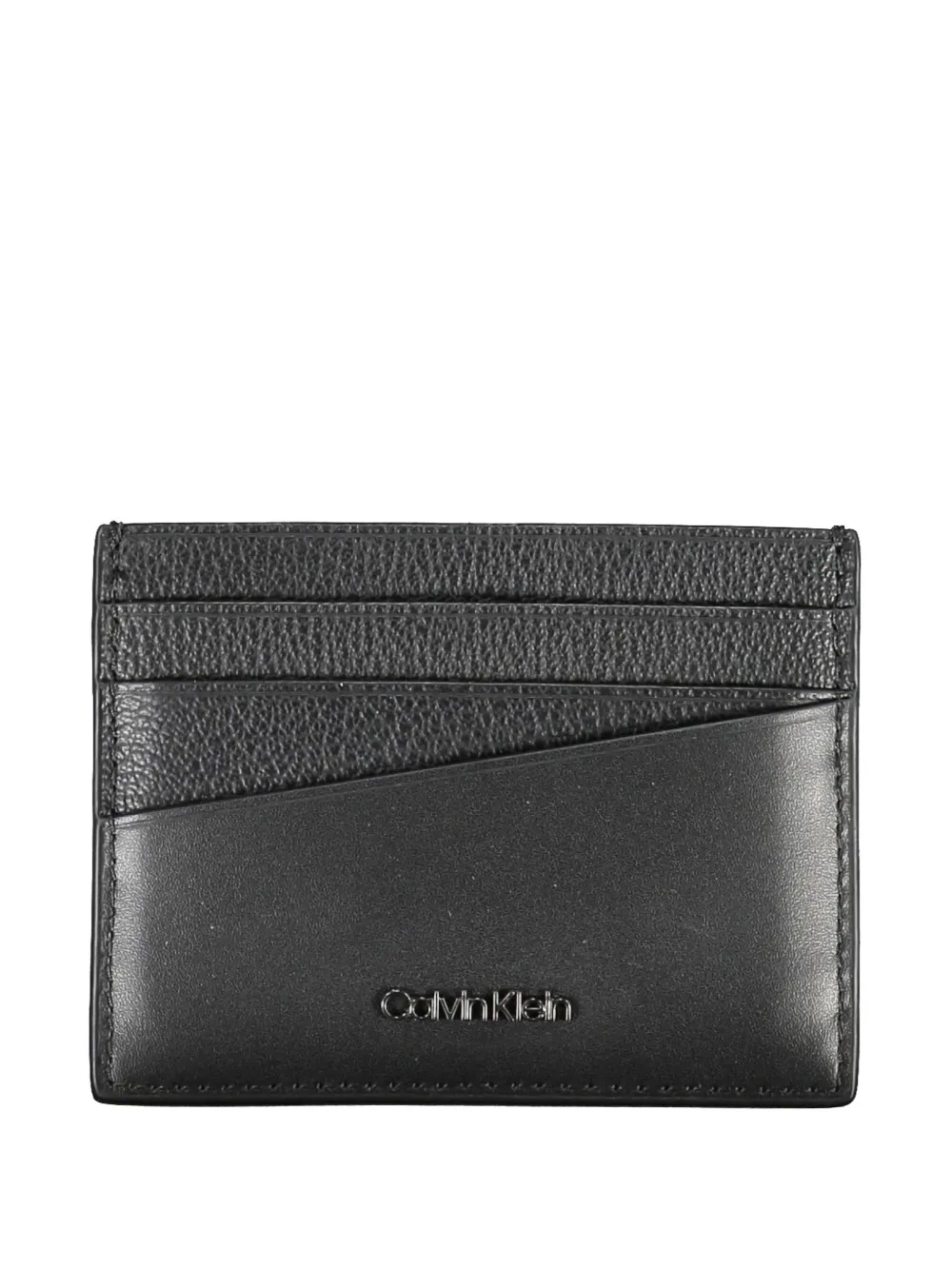 Calvin Klein grained leather cardholder - Nero