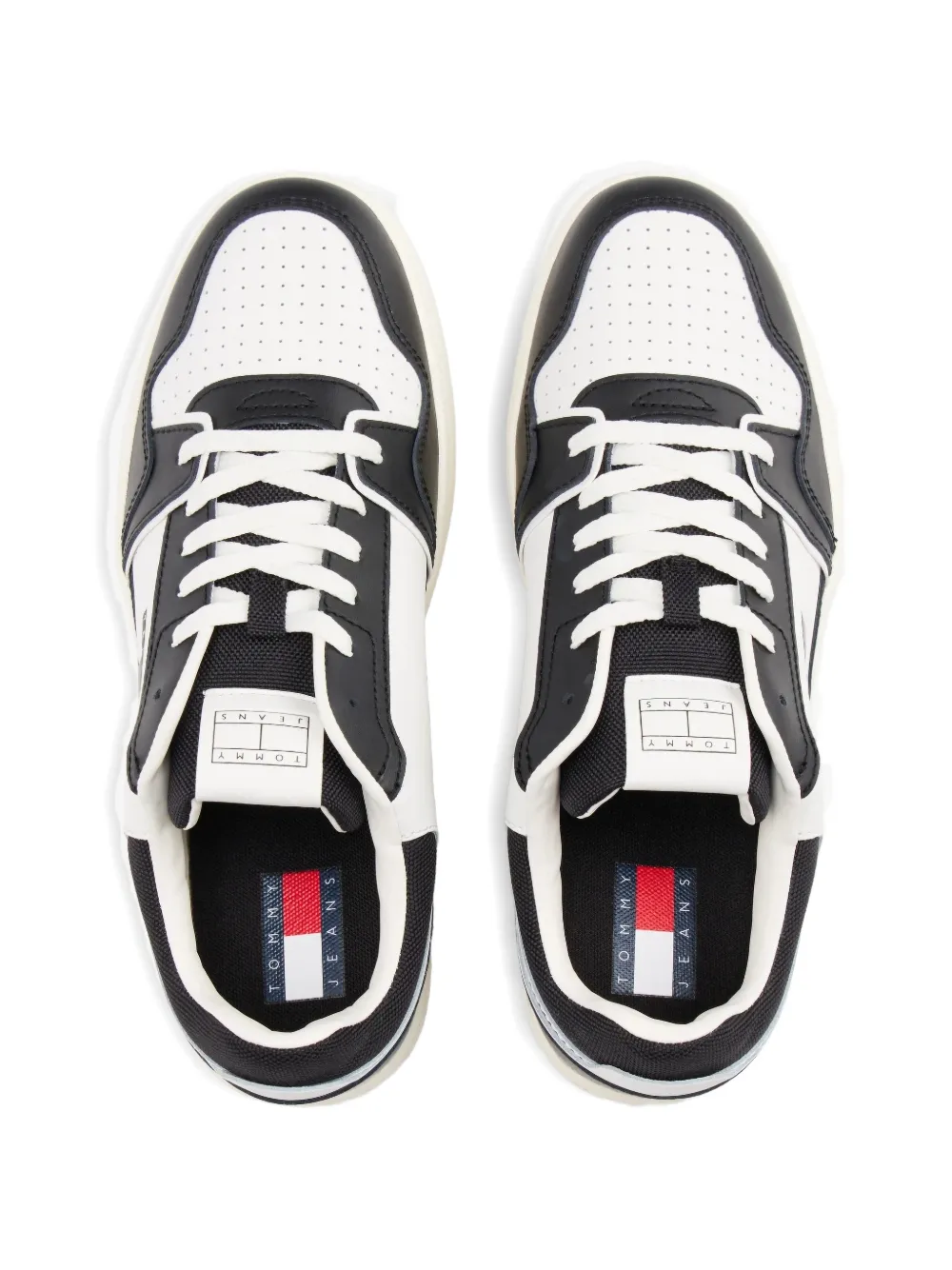 Tommy Hilfiger panelled perforated sneakers Wit