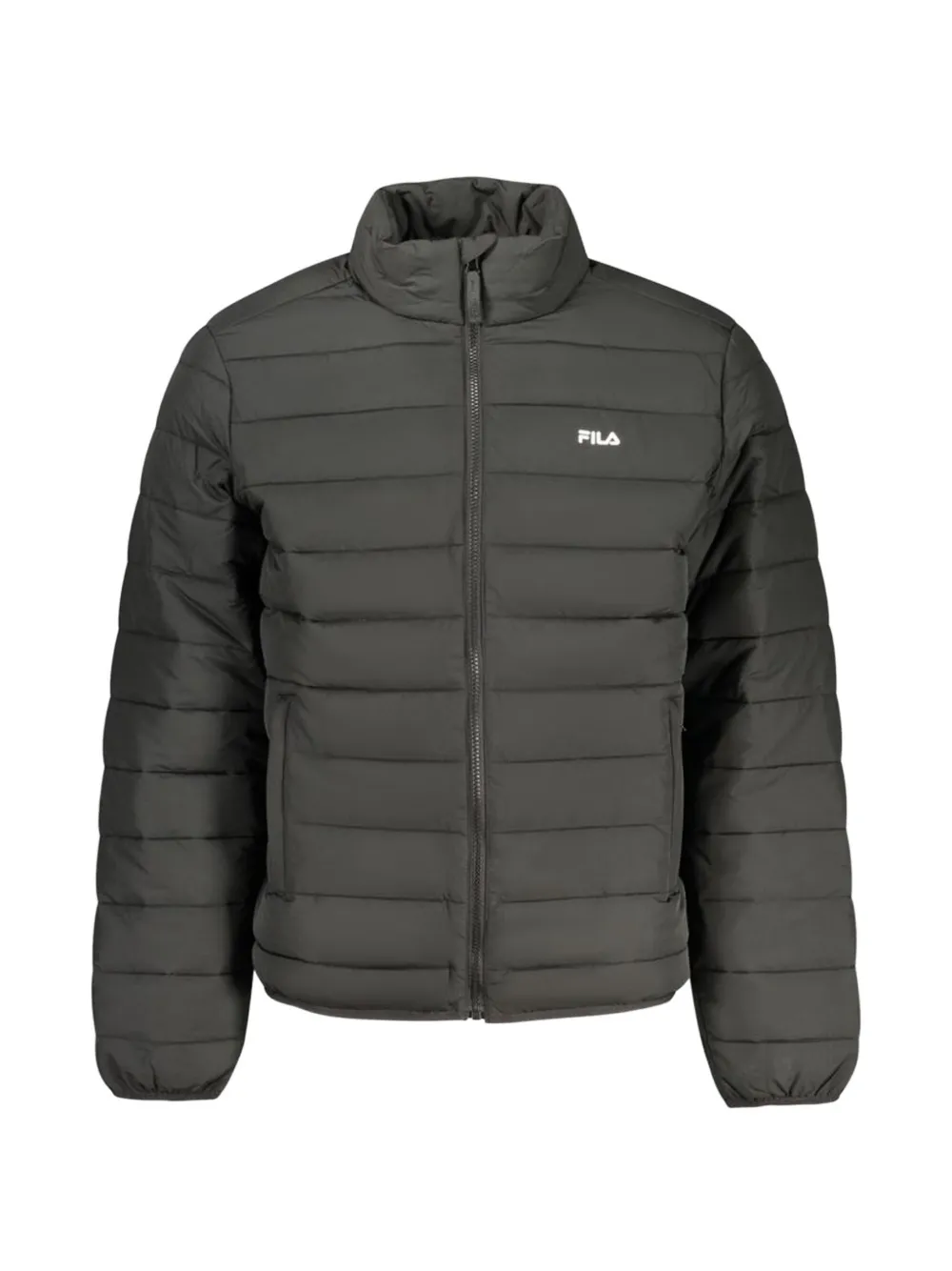 Fila quilted logo-print jacket - Nero