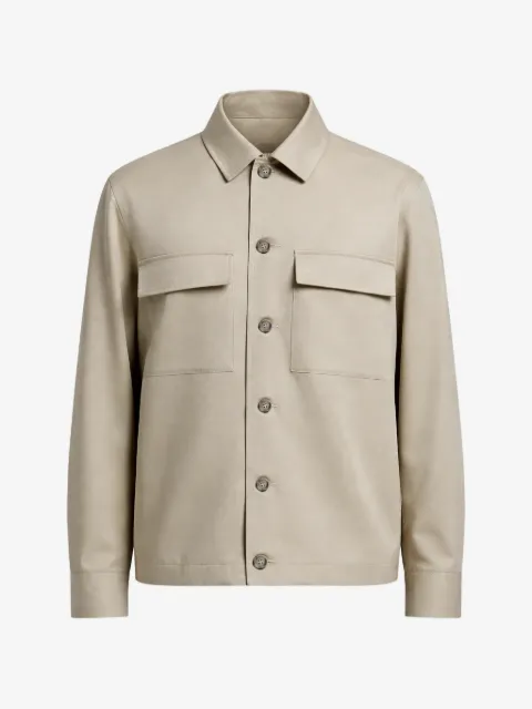 Peserico sobrecamisa con bolsillo de parche