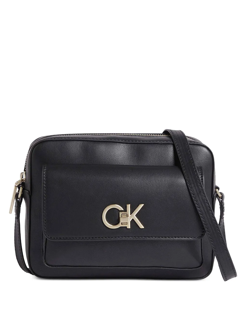 Calvin Klein logo-plaque cross body bag - Nero