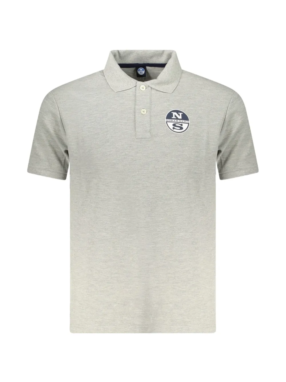 North Sails logo-patch polo shirt - Grigio