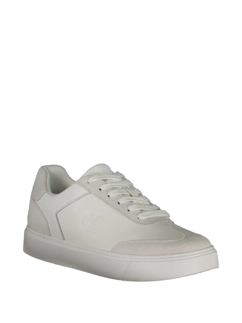 Calvin Klein panelled leather sneakers Wit