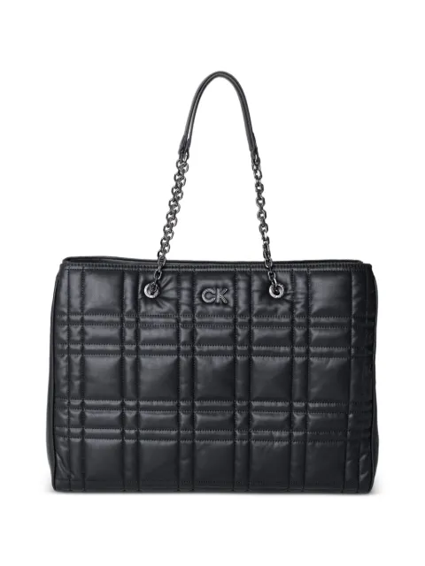 Calvin Klein quilted chain-link tote bag