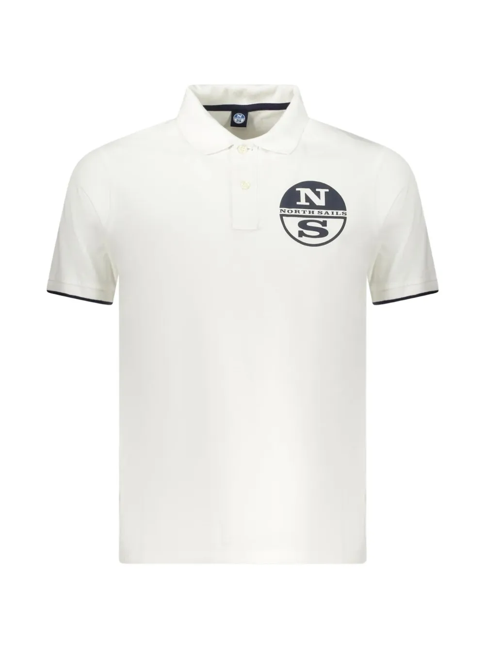 North Sails logo-print short-sleeve polo shirt - Bianco