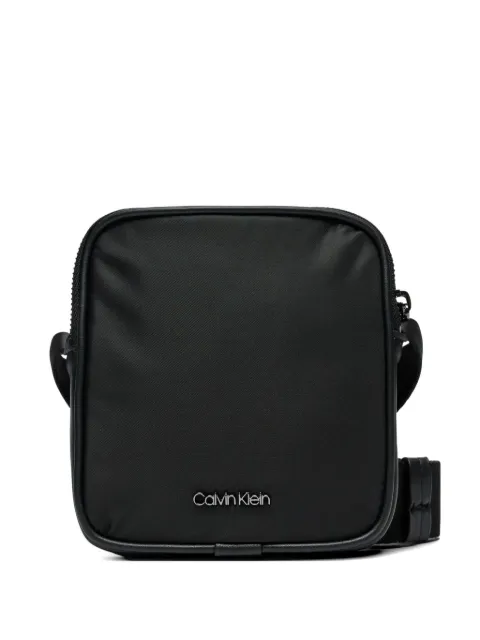 Calvin Klein logo-lettering messenger bag