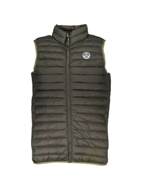 North Sails quilted logo-patch vest