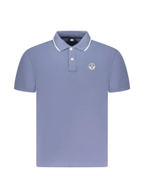 North Sails logo-patch contrast-trimmed polo shirt