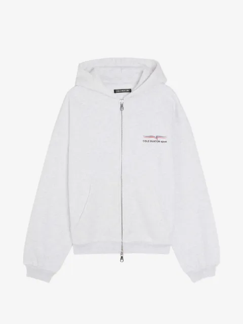 COLE BUXTON hoodie con cierre y logo estampado