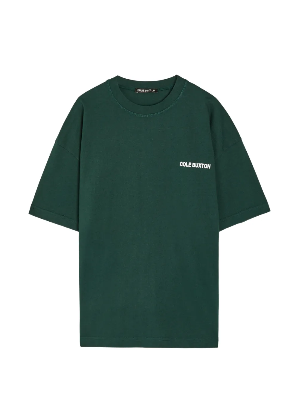 COLE BUXTON logo-print drop-shoulder T-shirt - Grün