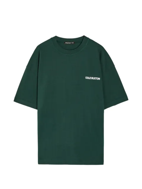 COLE BUXTON logo-print drop-shoulder T-shirt