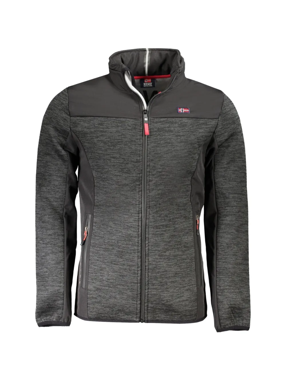 Norwegian Rain panelled melange-effect jacket - Grau