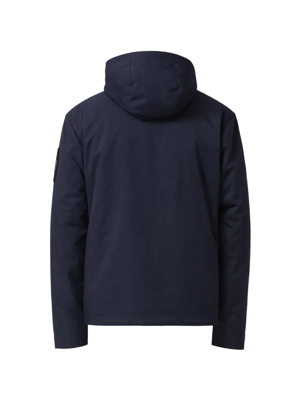 Ea7 Emporio Armani Jack met capuchon en logopatch Blauw
