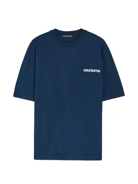 COLE BUXTON logo-print dropped-shoulder T-shirt