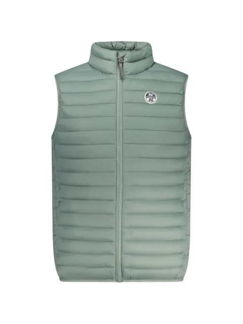 North Sails quilted logo-patch gilet