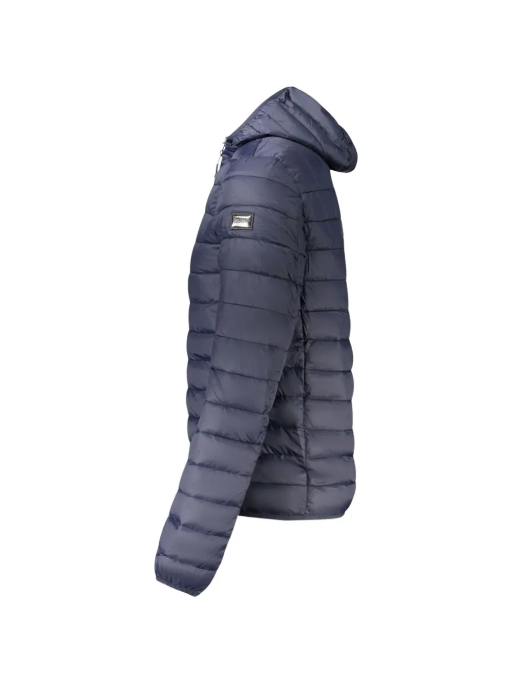 Cavalli Class Gewatteerd jack met horizontale stiksels Blauw