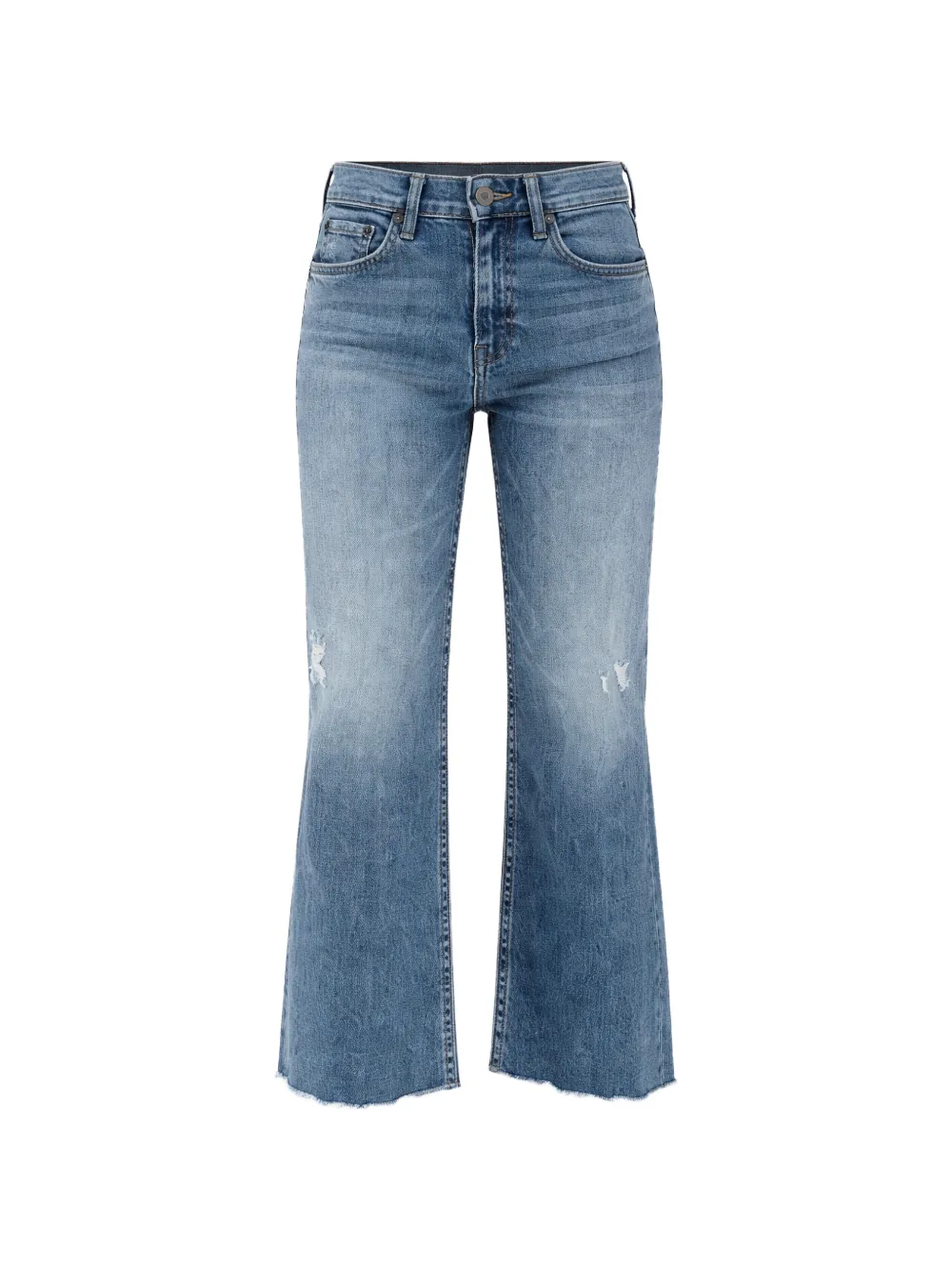 ASKK NY distressed wide-leg jeans - Blu