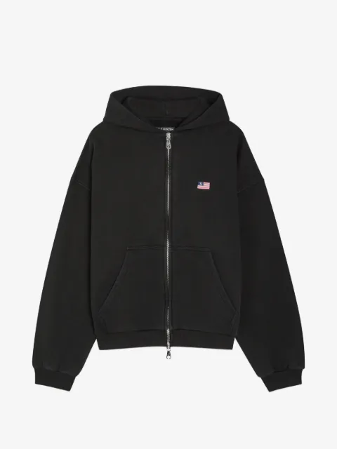 COLE BUXTON hoodie con cierre y parche del logo