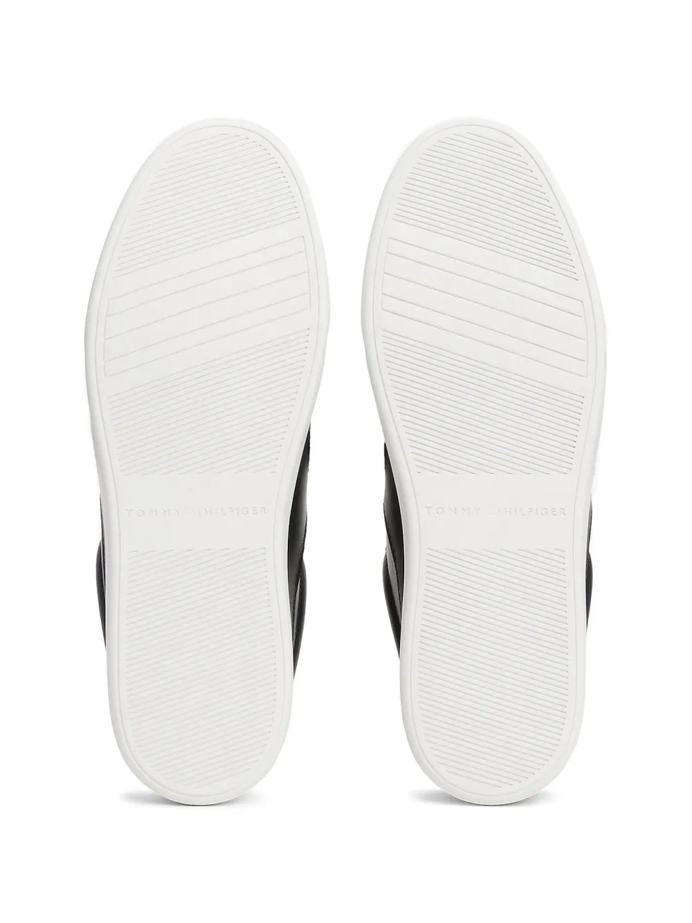 Tommy Hilfiger logo-plaque sneakers Zwart