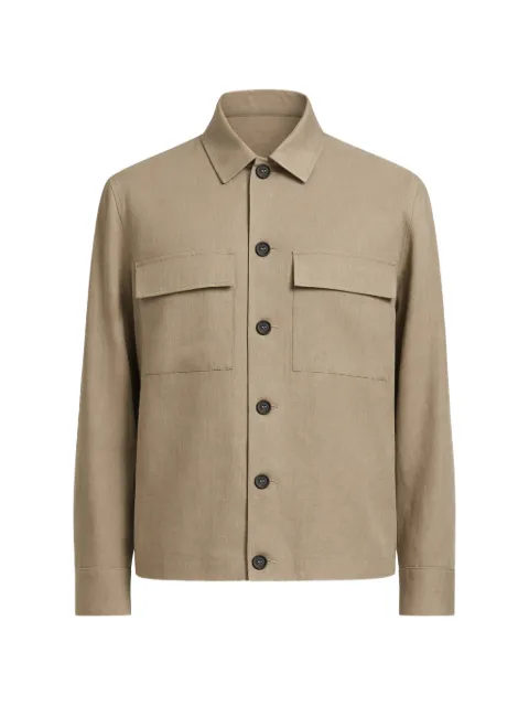 Peserico flap-pocket shirt jacket