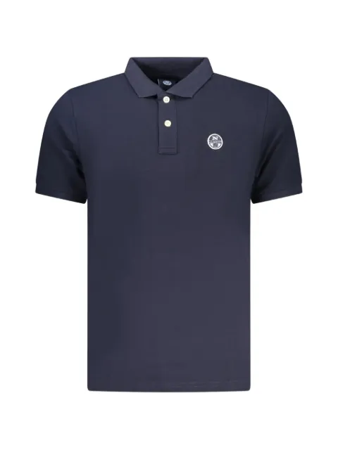 North Sails logo-patch piqué polo shirt